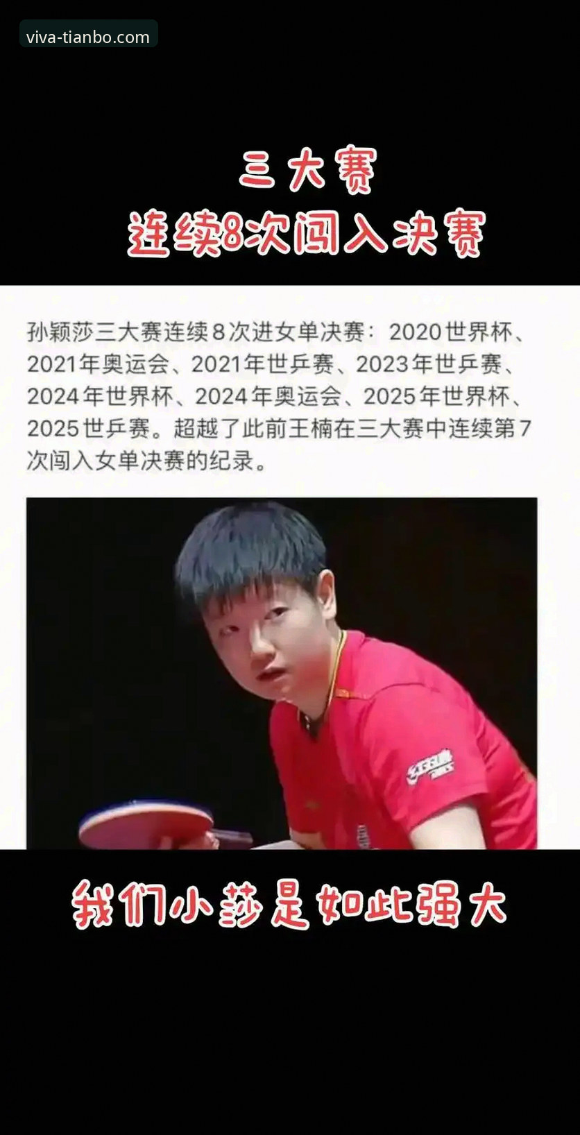 3个关键视角，深度解析孙颖莎新加坡大满贯首轮表现